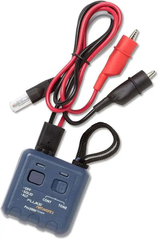 Main image of Fluke Networks 262003AL Pro3000 Analog Tone Generator with Alligator Clips and RJ11 Plug