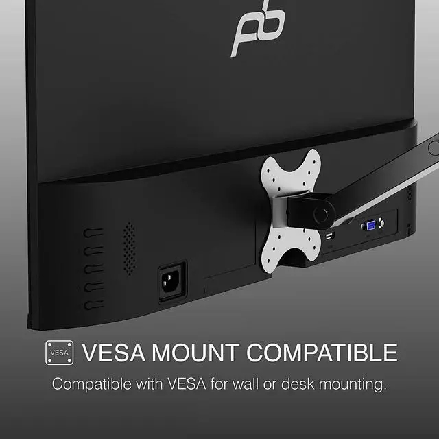 Alt view image 6 of 6 - 2 Pack , AirFrame 27 Inch Ultra Slim Bezel Desktop Monitor, FHD IPS LED 1920 x 1080p, 75 Hertz, 5 Milliseconds, VESA Mounting, Tilt Adjustment, HDMI and VGA for Home and Office Use, 2 Pack