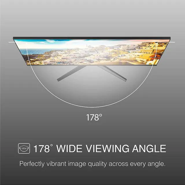 Alt view image 3 of 6 - 2 Pack , AirFrame 27 Inch Ultra Slim Bezel Desktop Monitor, FHD IPS LED 1920 x 1080p, 75 Hertz, 5 Milliseconds, VESA Mounting, Tilt Adjustment, HDMI and VGA for Home and Office Use, 2 Pack
