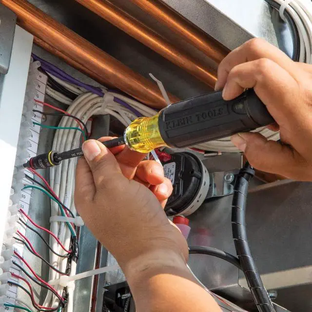 Alt view image 5 of 6 - Screwdriver, 14-in-1 Adjustable Screwdriver with Flip Socket, HVAC Nut Drivers and Bits, Impact Rated