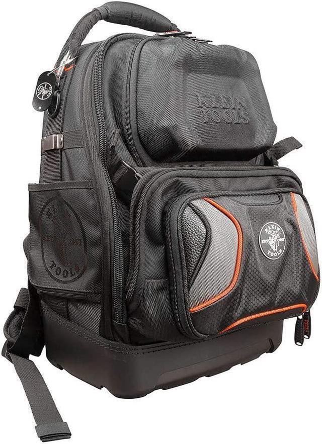 Main image of Tool Bag Backpack, Durable Electrician Backpack with 48 Pockets for Hand Tools, Waterproof Bottom, Removable Tool Carrier