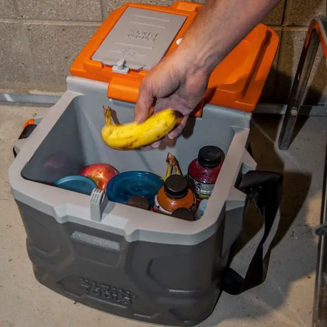 Alt view image 3 of 5 - Work Cooler, 17-Quart Lunch Box Holds 18 Cans, Keeps Cool 30 Hours, Seats 300 Lb, Tradesman Pro Tough Box