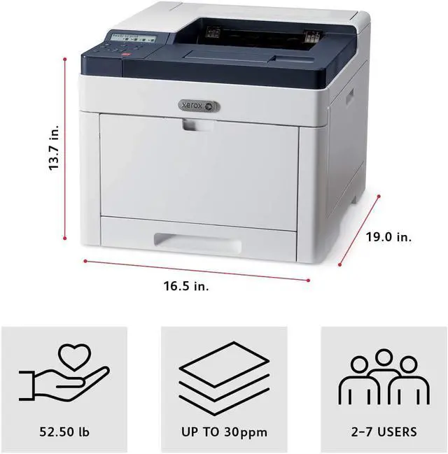 Alt view image 2 of 6 - Xerox Phaser 6510/DN Color Printer built for business