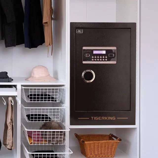 Alt view image 6 of 7 - Burglary Digital Security Safe Box for Home Office Double Safety Key Lock and Password Safes 3.47 Cubic Feet