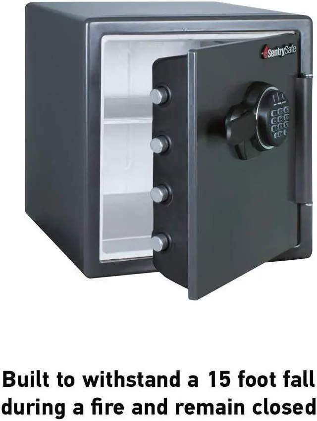 Alt view image 4 of 6 - SentrySafe Fireproof Safe with Digital Keypad 1.23 Cubic Feet, Black