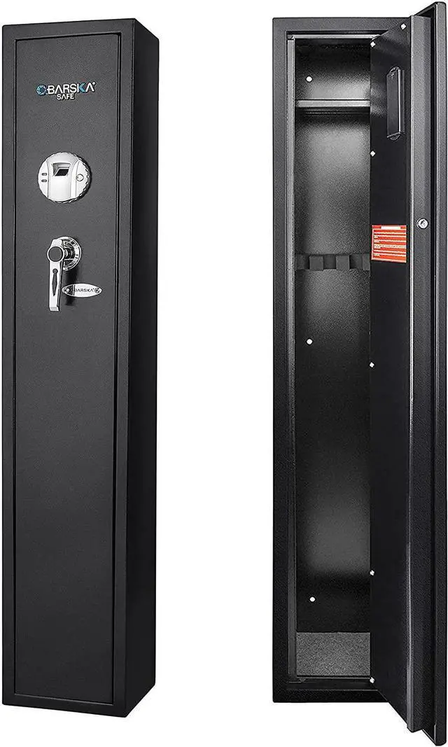 Main image of Quick and Easy Access Biometric Rifles, Firearms and Long Guns Safe for Home, Removable Shelf, Optional Silent Mode, 1.83 Cubic Ft