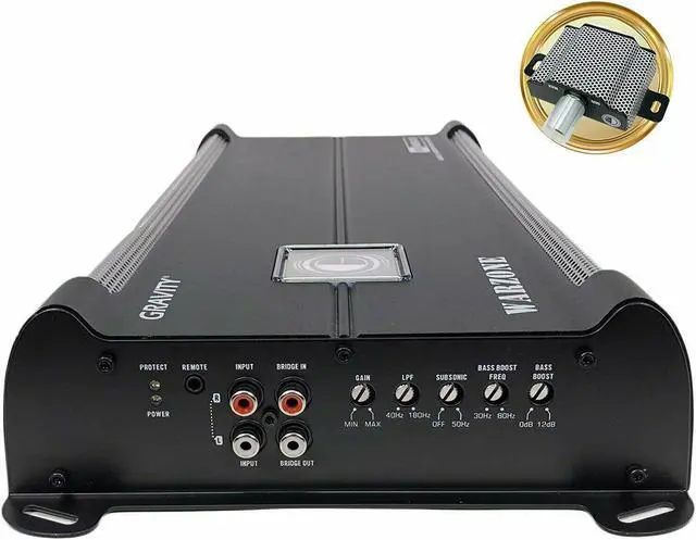 Alt view image 3 of 5 - Gravity 6000 Watt Class D 1 Ohm Stable car audio Sub bass Competition Amplifier