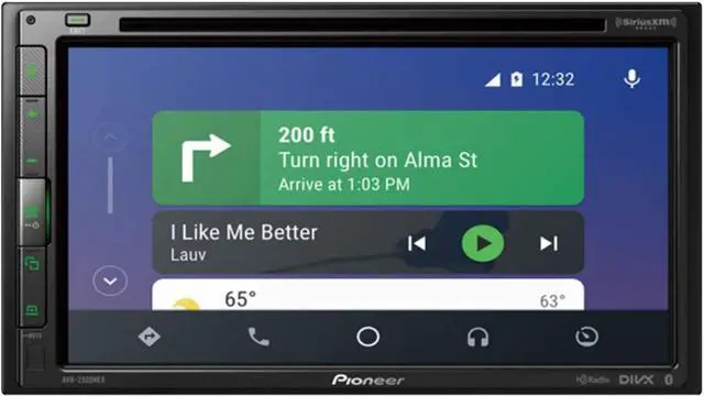 Alt view image 3 of 3 - Pioneer AVH-2500NEX In-Dash 2-Din Touchscreen DVD/MP3 Stereo Receiver with Bluetooth, Apple Carplay, and Android Auto Compatibility