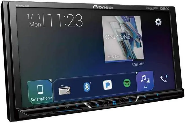 Main image of Pioneer MVH-AV251BT Digital Multimedia Video Receiver with 7" Hires Touch Panel Display, Apple CarPlay, Android AUT, Built-in Bluetooth, and SiriusXM-Ready (Does not Play CDs)