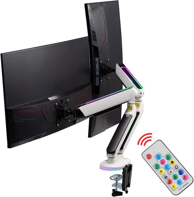 RGB Lights Dual 13-32 Monitor Arm Desk Mount Built-in 179 Modes