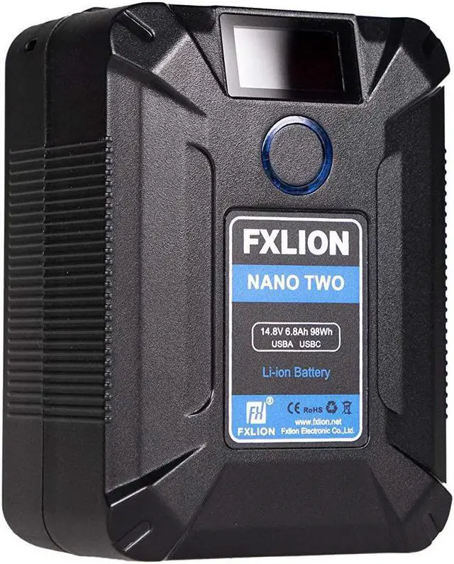 Main image of Fxlion Nano Two 98WH Tiny V-Mount/V-Lock Battery with Type-C, D-tap, USB A, Micro USB