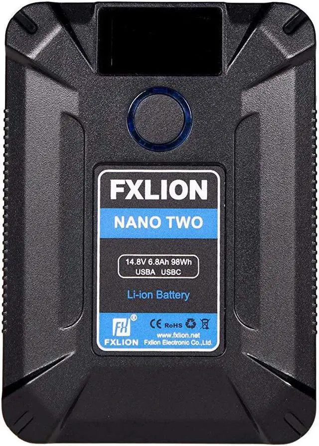 Alt view image 2 of 6 - Fxlion Nano Two 98WH Tiny V-Mount/V-Lock Battery with Type-C, D-tap, USB A, Micro USB