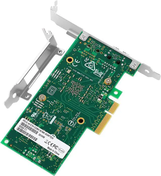 Alt view image 6 of 6 - for Intel X550-T1 10Gb Ethernet Converged Network Card(NIC/CNA) Single Copper RJ45 Port with Intel ELX550AT Controller PCI-E X4