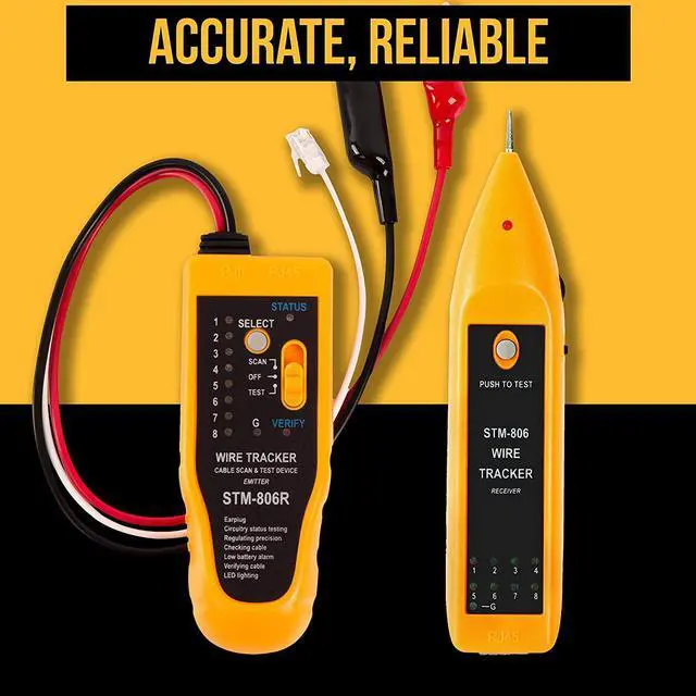 Alt view image 6 of 7 - Professional Network Tool Kit 15 In 1 - RJ45 Crimper Tool Cat 5 Cat6 Cable Tester, Gauge Wire Stripper Cutting Twisting Tool, Ethernet Punch Down Tool, Screwdriver, Knife