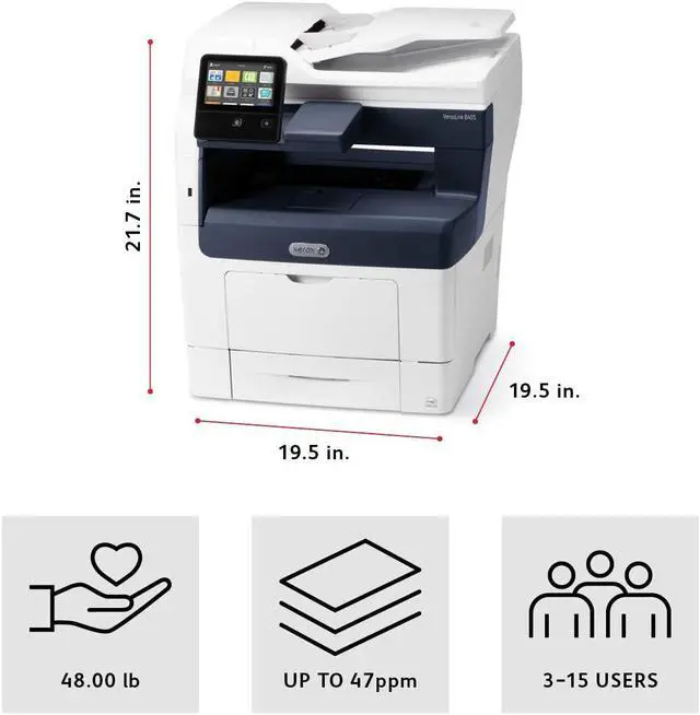 Alt view image 2 of 5 - Xerox VersaLink B405/DN Monochrome Multifunction Printer