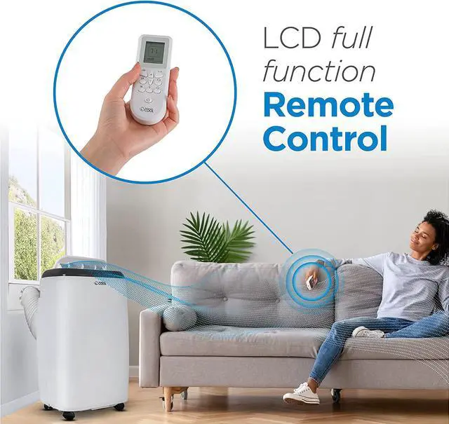 Alt view image 2 of 6 - Commericial Cool Remote Control Portable Air Conditioner, 14000 BTU, White