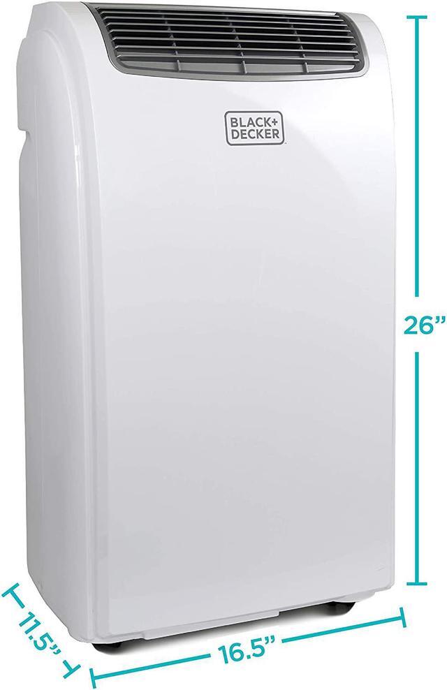 Alt view image 4 of 7 - BLACK+DECKER Large Spaces Portable Air Conditioner, 5,950 BTU DOE (12,000 BTU ASHRAE), White