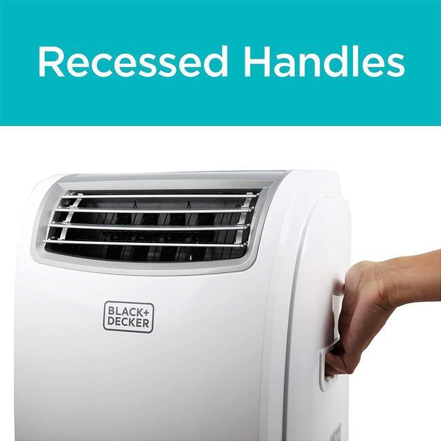 Alt view image 6 of 7 - BLACK+DECKER Large Spaces Portable Air Conditioner, 5,950 BTU DOE (12,000 BTU ASHRAE), White