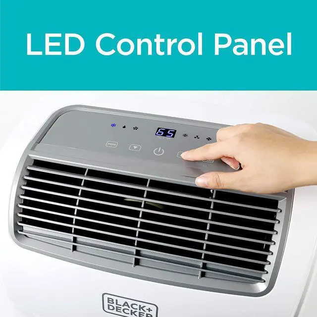 Alt view image 2 of 7 - BLACK+DECKER 14,000 BTU Portable Air Conditioner with Remote Control, White
