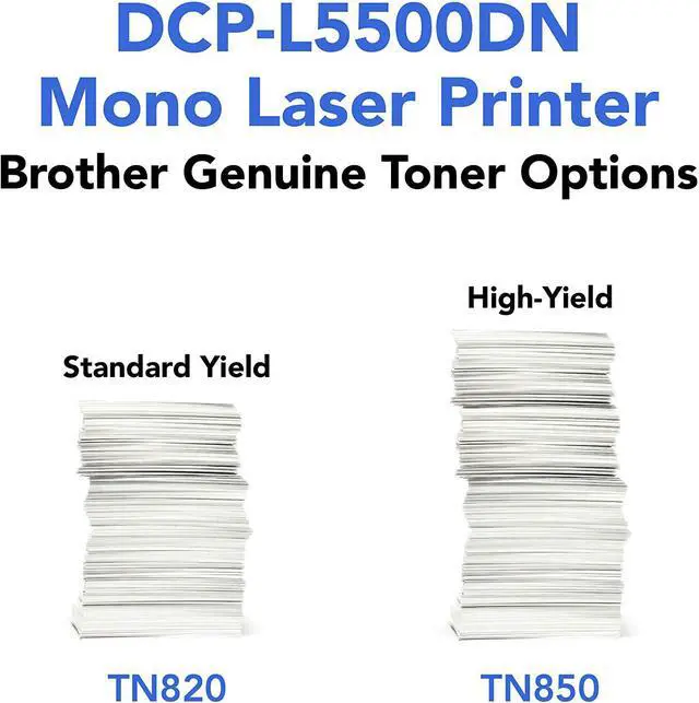 Alt view image 2 of 4 - Brother Monochrome Laser Printer, Multifunction Printer and Copier, Flexible Network Connectivity, Duplex Printing, Mobile Printing & Scanning