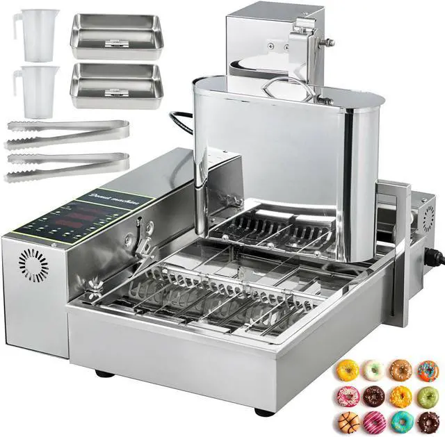 Main image of Commercial Automatic Donut Maker Making Machine Wide Oil Tank 4 Size Donut Molds
