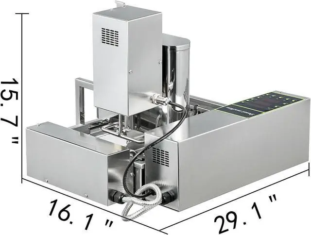 Alt view image 7 of 7 - Commercial Automatic Donut Maker Making Machine Wide Oil Tank 4 Size Donut Molds