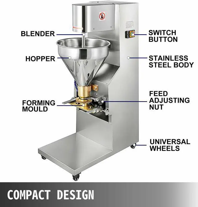 Alt view image 2 of 7 - Commercial Electric Meatball Maker Meatball Making Machine with 5 Molds