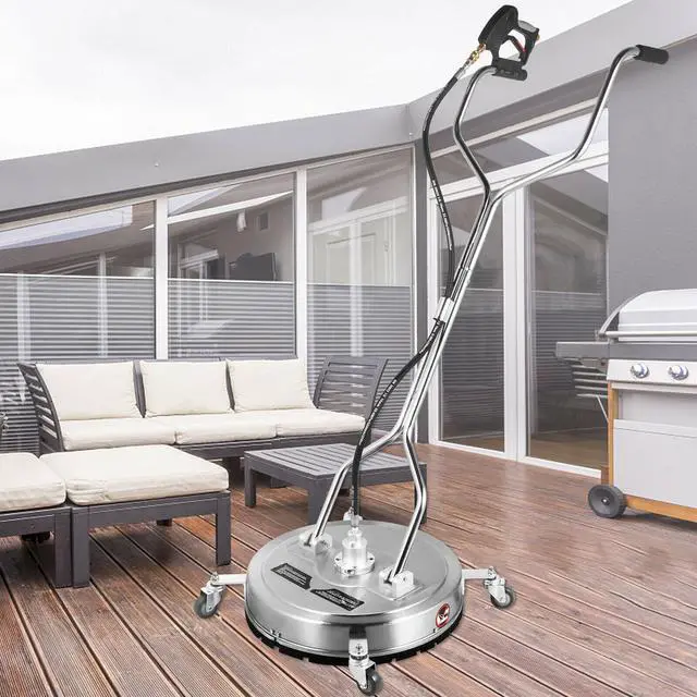Main image of Flat Surface Cleaner 18" Stainless Steel 4000PSI Water Pressure Washer Wheels