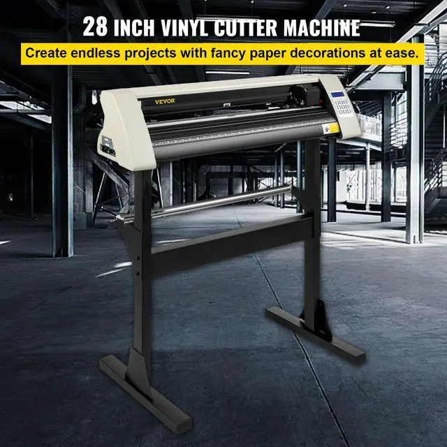 Alt view image 2 of 7 - 28" Vinyl Cutter/Plotter Sign Cutting Machine Software 3 Blades LCD White