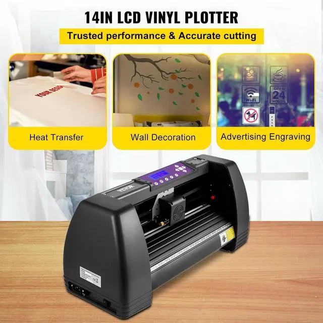 Alt view image 2 of 7 - 14" Vinyl Cutter 375mm Plotter Machine Paper Feed Cutting Printer U-Disk Offline
