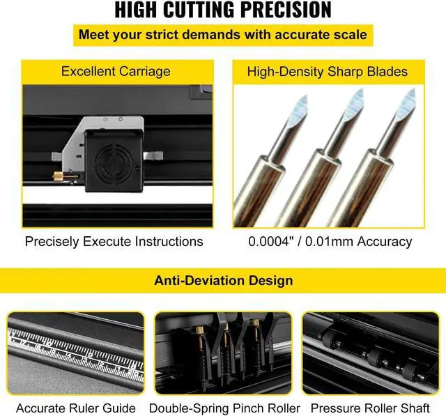 Alt view image 5 of 7 - 14" Vinyl Cutter 375mm Plotter Machine Paper Feed Cutting Printer U-Disk Offline