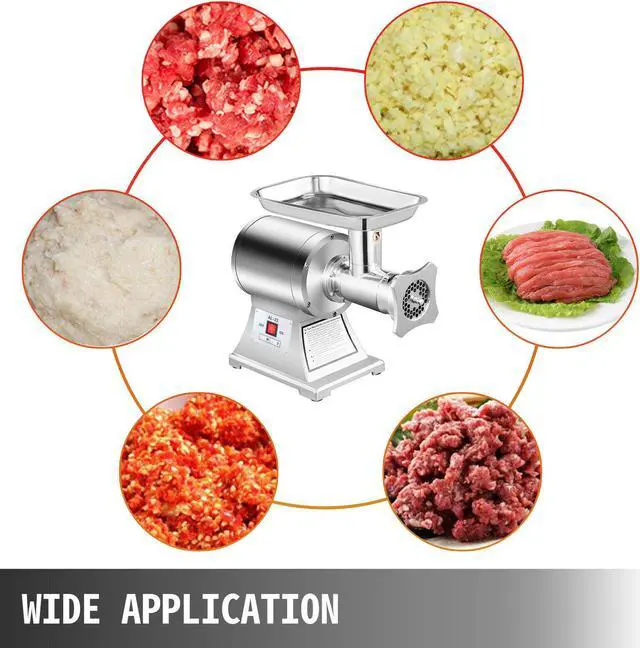 Alt view image 5 of 7 - Commercial Grade 1HP Electric Meat Grinder 750W Stainless Steel 550lbs/h
