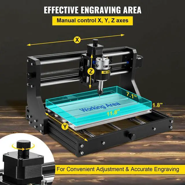 Alt view image 3 of 7 - CNC 3018 PRO Router Kit 10000rpm Engraving Machine GRBL/Offline Control