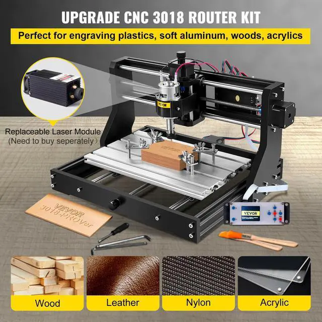 Alt view image 2 of 7 - CNC 3018 PRO Router Kit 10000rpm Engraving Machine GRBL/Offline Control