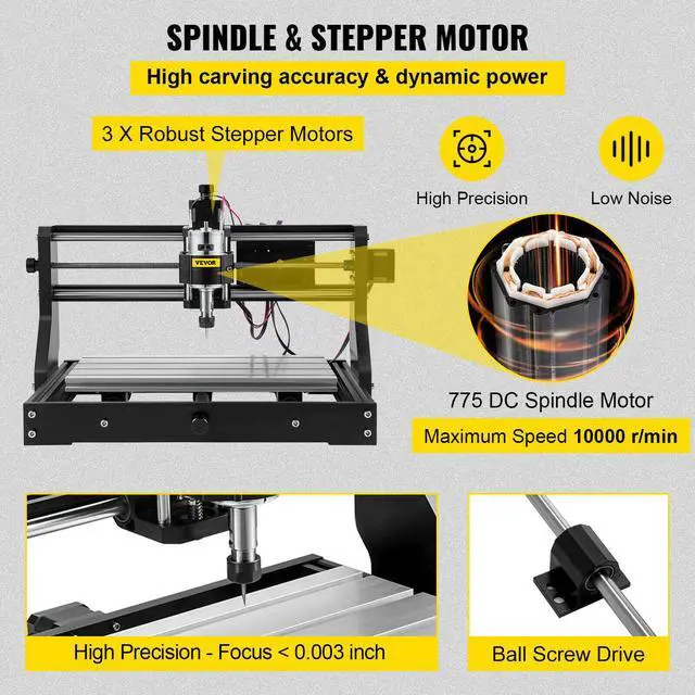 Alt view image 4 of 7 - CNC 3018 PRO Router Kit 10000rpm Engraving Machine GRBL/Offline Control