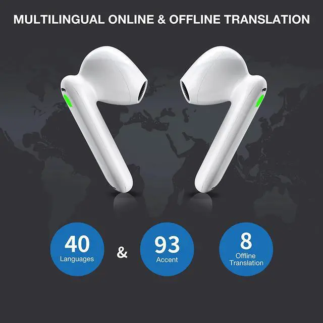 Alt view image 6 of 6 - Timekettle WT2 Edge/W3 Translator Device - Bidirection Simultaneous Translation, Language Translator Device with 40 Languages & 93 Accent Online, Translator Earbuds with APP, Fit for iOS & Android
