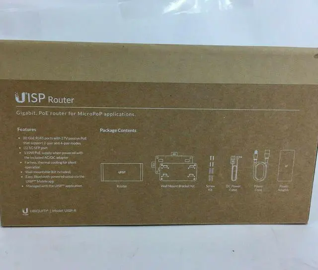 Main image of Ubiquiti UISP-R Gigabit PoE Router for Micropop Applications