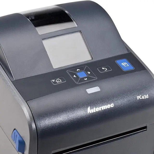 Alt view image 4 of 4 - Intermec PC43d Desktop Direct Thermal Label Printer with LCD Display and USB, Easy-to-Use Barcode Label Printer