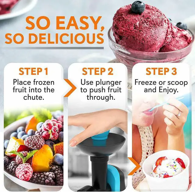 Alt view image 6 of 7 - Nutrichef NCIM30 Electric Maker-Fruit Sorbet Machine (Frozen Yogurt, Ice Cream)