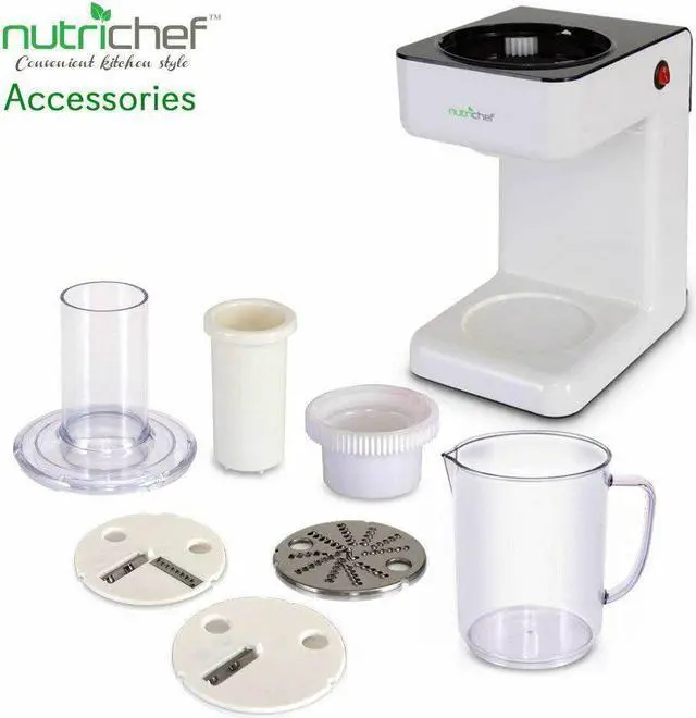 Alt view image 6 of 6 - Electric Food Spiralizer Slicer Chopper - 3-in-1 Vegetable Fruit Processor