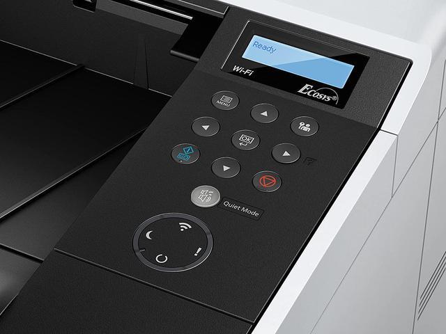 Alt view image 5 of 5 - Kyocera ECOSYS P2040dw Monochrome Network Laser Printer, 42 ppm, Up to Fine 1200 dpi, Standard Duplex, Gigabit Ethernet, USB, Wireless & Wi-Fi Direct, Mobile Print, 256 MB Memory, 2 Line LCD Screen