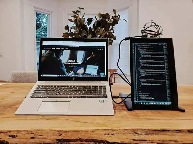 Alt view image 6 of 7 - DUEX Plus 13.3" Full HD Portable Laptop Secondary Screen Monitor - Gray