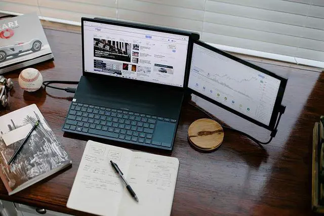 Alt view image 7 of 7 - DUEX Plus 13.3" Full HD Portable Laptop Secondary Screen Monitor - Gray