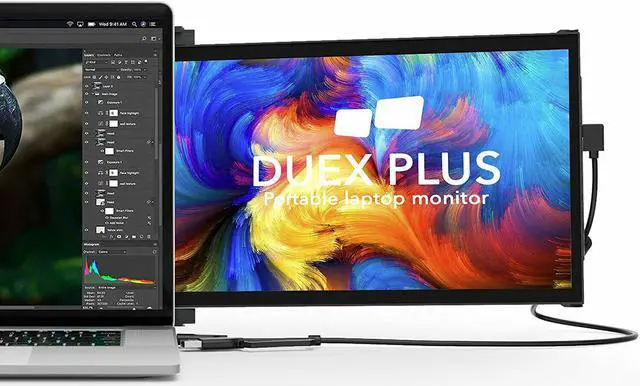 Main image of DUEX Plus 13.3" Full HD Portable Laptop Secondary Screen Monitor - Gray