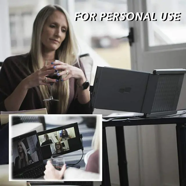 Alt view image 5 of 7 - DUEX Lite 12.5" Full HD Portable Laptop Secondary Screen Monitor - Gray