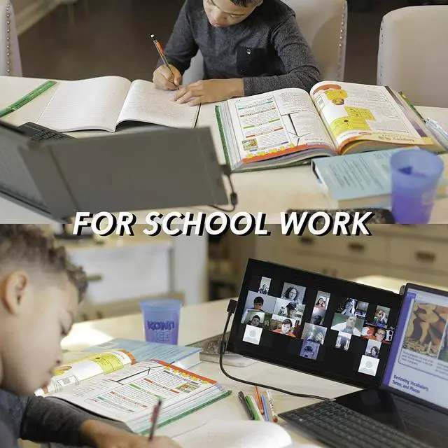 Alt view image 6 of 7 - DUEX Lite 12.5" Full HD Portable Laptop Secondary Screen Monitor - Gray