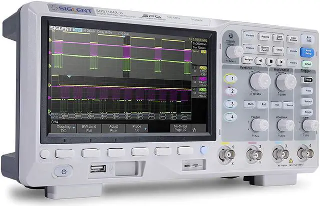 Alt view image 3 of 3 - Siglent Technologies SDS1104X-U 100MHz Super Phosphor Digital Oscilloscopes 4 Channels