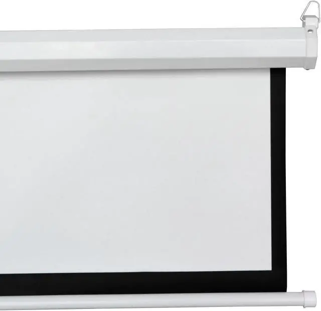 Alt view image 3 of 6 - 100"Projection projector Screen Manual Pull Down 16:9 HD Projector Home Theaters 3D Movie