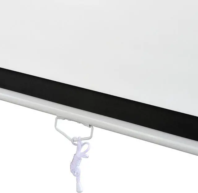 Alt view image 5 of 6 - 100"Projection projector Screen Manual Pull Down 16:9 HD Projector Home Theaters 3D Movie