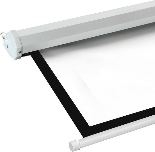 Alt view image 5 of 5 - 119" Manual Pull Down Projector Projection Screen Home Theater Movie 84"x84"
